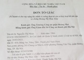 Hà Nội: hành vi cho vay nặng lãi, cưỡng đoạt tài sản và hủy họai tại sản của người dân