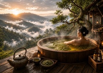 Tắm Trà Cổ Thụ Trên Mây- Câu trả lời của Nghĩa Lộ cho xu hướng wellness toàn cầu